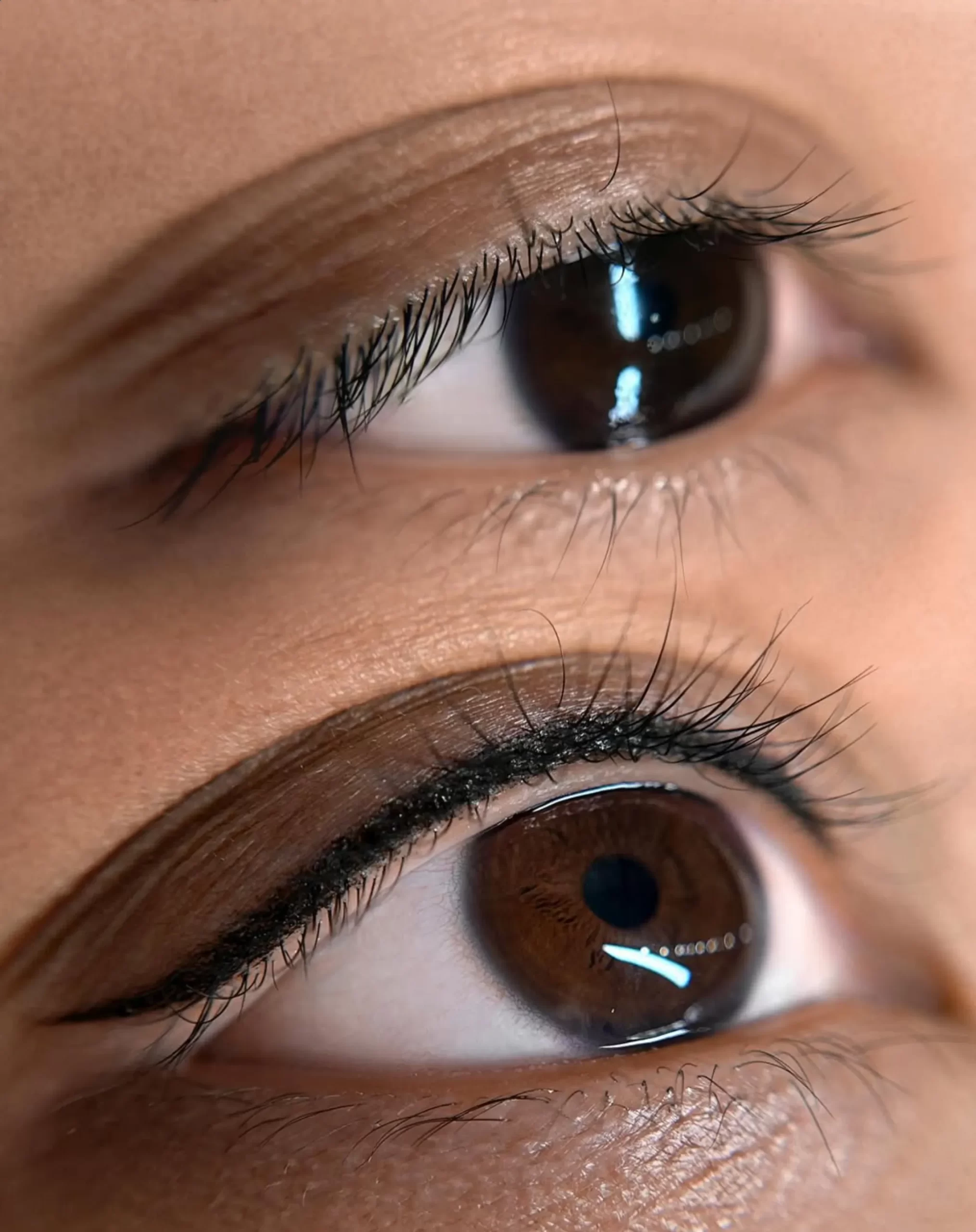 eyeliner tattoo before and after