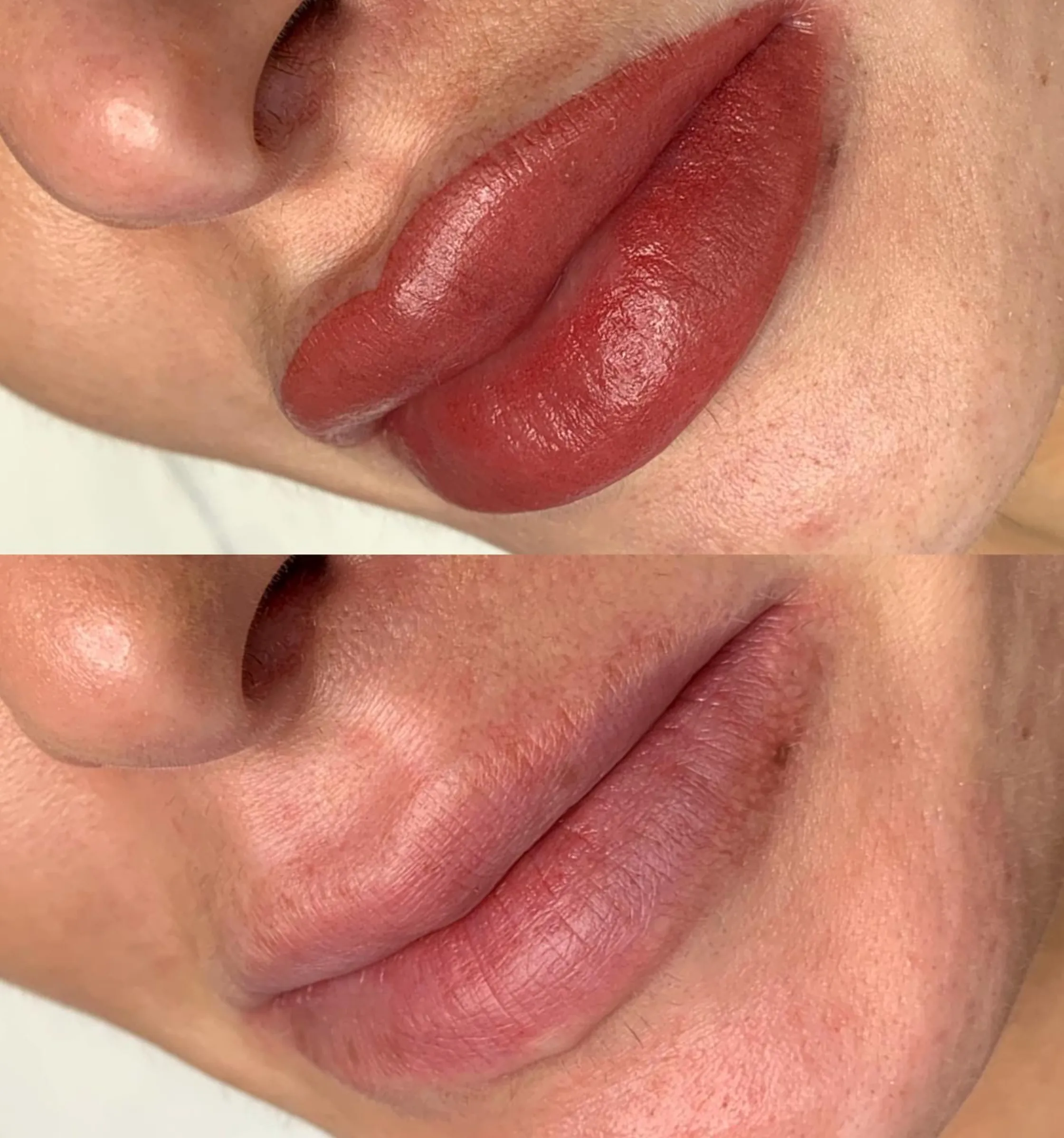 does coffee affect lip tattoo